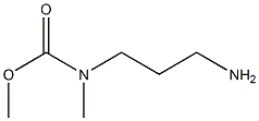 methyl N-(3-aminopropyl)-N-methylcarbamate Struktur