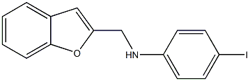 N-(1-benzofuran-2-ylmethyl)-4-iodoaniline Struktur