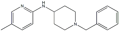 N-(1-benzylpiperidin-4-yl)-5-methylpyridin-2-amine Struktur