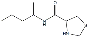 N-(1-methylbutyl)-1,3-thiazolidine-4-carboxamide Struktur