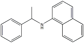 N-(1-phenylethyl)naphthalen-1-amine Struktur