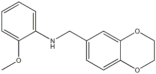 N-(2,3-dihydro-1,4-benzodioxin-6-ylmethyl)-2-methoxyaniline Struktur