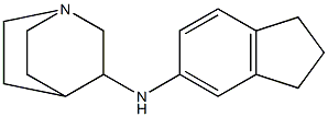 N-(2,3-dihydro-1H-inden-5-yl)-1-azabicyclo[2.2.2]octan-3-amine Struktur