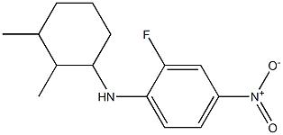 N-(2,3-dimethylcyclohexyl)-2-fluoro-4-nitroaniline Struktur