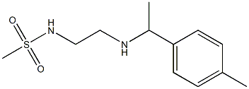 N-(2-{[1-(4-methylphenyl)ethyl]amino}ethyl)methanesulfonamide Struktur