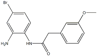 N-(2-amino-4-bromophenyl)-2-(3-methoxyphenyl)acetamide Struktur