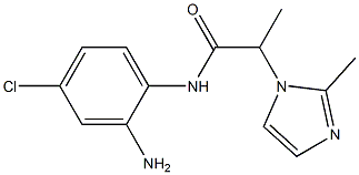 N-(2-amino-4-chlorophenyl)-2-(2-methyl-1H-imidazol-1-yl)propanamide Struktur