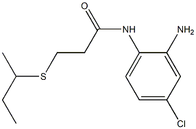 N-(2-amino-4-chlorophenyl)-3-(butan-2-ylsulfanyl)propanamide Struktur