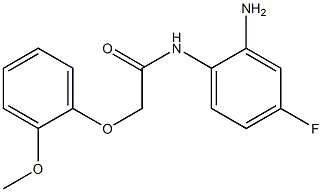 N-(2-amino-4-fluorophenyl)-2-(2-methoxyphenoxy)acetamide Struktur