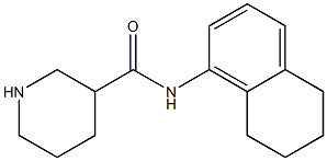 N-(5,6,7,8-tetrahydronaphthalen-1-yl)piperidine-3-carboxamide Struktur