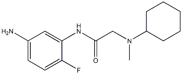 N-(5-amino-2-fluorophenyl)-2-[cyclohexyl(methyl)amino]acetamide Struktur