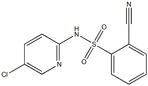 N-(5-chloropyridin-2-yl)-2-cyanobenzene-1-sulfonamide Struktur