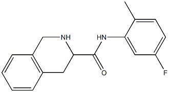 N-(5-fluoro-2-methylphenyl)-1,2,3,4-tetrahydroisoquinoline-3-carboxamide Struktur