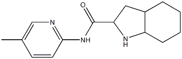 N-(5-methylpyridin-2-yl)-octahydro-1H-indole-2-carboxamide Struktur