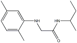 N-(butan-2-yl)-2-[(2,5-dimethylphenyl)amino]acetamide Struktur