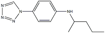 N-(pentan-2-yl)-4-(1H-1,2,3,4-tetrazol-1-yl)aniline Struktur