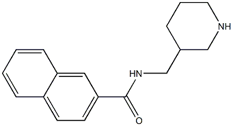 N-(piperidin-3-ylmethyl)naphthalene-2-carboxamide Struktur