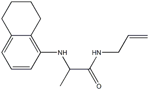 N-(prop-2-en-1-yl)-2-(5,6,7,8-tetrahydronaphthalen-1-ylamino)propanamide Struktur