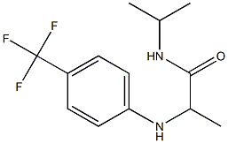 N-(propan-2-yl)-2-{[4-(trifluoromethyl)phenyl]amino}propanamide Struktur