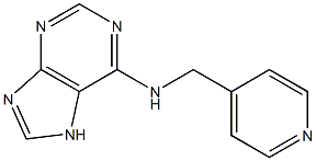 N-(pyridin-4-ylmethyl)-7H-purin-6-amine Struktur