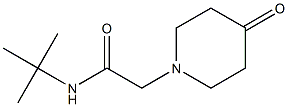 N-(tert-butyl)-2-(4-oxopiperidin-1-yl)acetamide Struktur