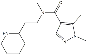 N,1,5-trimethyl-N-[2-(piperidin-2-yl)ethyl]-1H-pyrazole-4-carboxamide Struktur