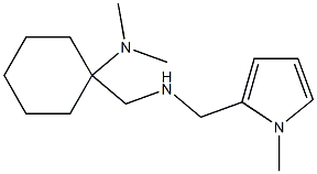 N,N-dimethyl-1-({[(1-methyl-1H-pyrrol-2-yl)methyl]amino}methyl)cyclohexan-1-amine Struktur