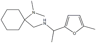 N,N-dimethyl-1-({[1-(5-methylfuran-2-yl)ethyl]amino}methyl)cyclohexan-1-amine Struktur