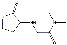 N,N-dimethyl-2-[(2-oxooxolan-3-yl)amino]acetamide Struktur