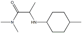 N,N-dimethyl-2-[(4-methylcyclohexyl)amino]propanamide Struktur