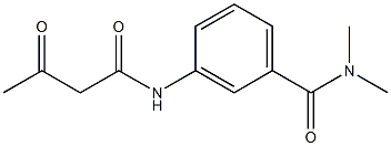 N,N-dimethyl-3-(3-oxobutanamido)benzamide Struktur