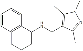 N-[(1,3,5-trimethyl-1H-pyrazol-4-yl)methyl]-1,2,3,4-tetrahydronaphthalen-1-amine Struktur