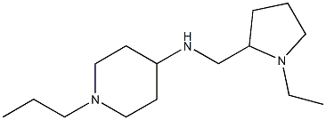 N-[(1-ethylpyrrolidin-2-yl)methyl]-1-propylpiperidin-4-amine Struktur