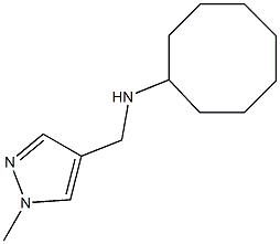 N-[(1-methyl-1H-pyrazol-4-yl)methyl]cyclooctanamine Struktur