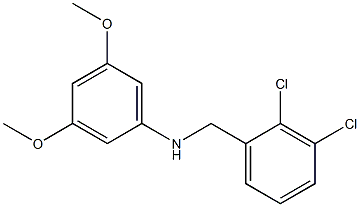 N-[(2,3-dichlorophenyl)methyl]-3,5-dimethoxyaniline Struktur