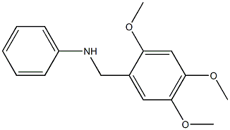 N-[(2,4,5-trimethoxyphenyl)methyl]aniline Struktur