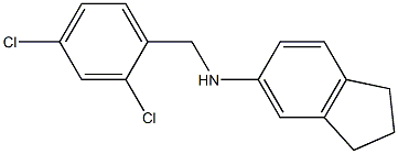 N-[(2,4-dichlorophenyl)methyl]-2,3-dihydro-1H-inden-5-amine Struktur