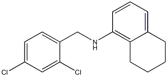 N-[(2,4-dichlorophenyl)methyl]-5,6,7,8-tetrahydronaphthalen-1-amine Struktur