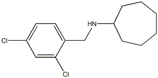 N-[(2,4-dichlorophenyl)methyl]cycloheptanamine Struktur