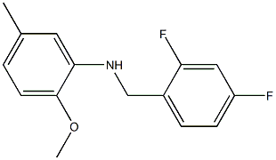 N-[(2,4-difluorophenyl)methyl]-2-methoxy-5-methylaniline Struktur