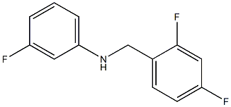 N-[(2,4-difluorophenyl)methyl]-3-fluoroaniline Struktur