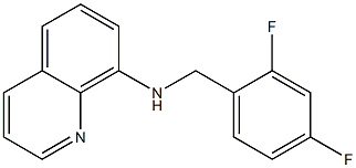 N-[(2,4-difluorophenyl)methyl]quinolin-8-amine Struktur