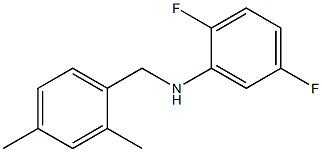 N-[(2,4-dimethylphenyl)methyl]-2,5-difluoroaniline Struktur