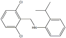 N-[(2,6-dichlorophenyl)methyl]-2-(propan-2-yl)aniline Struktur