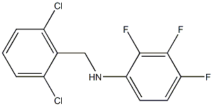 N-[(2,6-dichlorophenyl)methyl]-2,3,4-trifluoroaniline Struktur