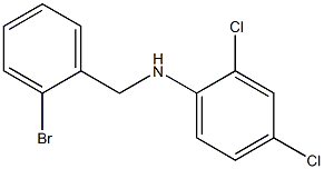 N-[(2-bromophenyl)methyl]-2,4-dichloroaniline Struktur