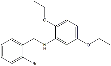 N-[(2-bromophenyl)methyl]-2,5-diethoxyaniline Struktur