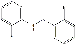 N-[(2-bromophenyl)methyl]-2-fluoroaniline Struktur