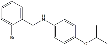 N-[(2-bromophenyl)methyl]-4-(propan-2-yloxy)aniline Struktur