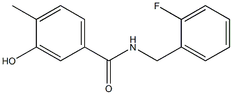 N-[(2-fluorophenyl)methyl]-3-hydroxy-4-methylbenzamide Struktur